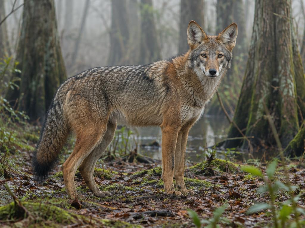 Red wolf — generated wildlife illustration