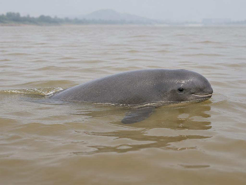 Yangtze finless porpoise — generated wildlife illustration